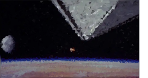The low-poly rendition of the opening scene from A New Hope. I adapted this low-poly javascript algorithm to produce interesting and unique artwork from my photography and other sources.